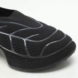 Pre Owned Givenchy Black Knit Fabric TK-360 Sneakers Size 37