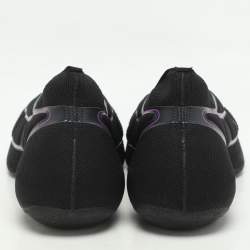 Pre Owned Givenchy Black Knit Fabric TK-360 Sneakers Size 37