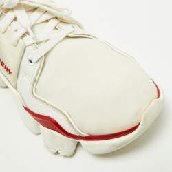 Pre Owned Givenchy Multicolor Neoprene and Suede Jaw Low Top Sneakers Size 38