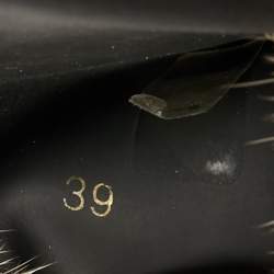 Pre Owned صندل فلايد سلايد جيفنشي فرو منك أسود مقاس 38