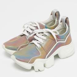 Pre Owned Givenchy Multicolor Polyurethane Jaw Low Top Sneakers Size 39