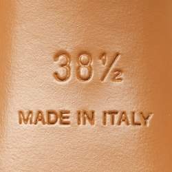 Pre Owned Givenchy Black Leather Ankle Strap Sandals Size 38.5