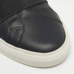 Pre Owned Givenchy Black Leather Urban Street Low Top Sneakers Size 39
