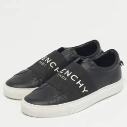 Pre Owned Givenchy Black Leather Urban Street Low Top Sneakers Size 39