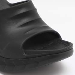 Pre Owned Givenchy Black Rubber Marshmallow Platform Mules 40