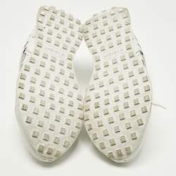 Pre Owned Givenchy GIV Runner Size 40 White Leather Lace Up Sneakers