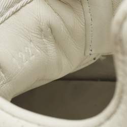 Pre Owned Givenchy GIV Runner Size 40 White Leather Lace Up Sneakers