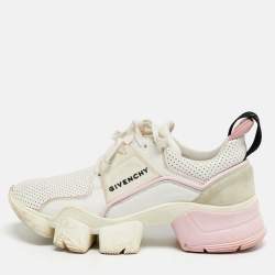 مملوكة مسبقًا Givenchy Jaw Size 38 Tricolor Leather and Suede Low Top Sneakers