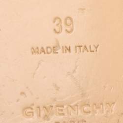 Pre Owned Givenchy 4G Size 39 Burgundy Leather Slide Sandals