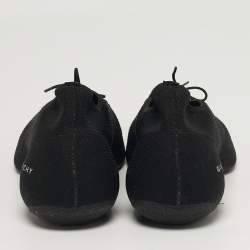 Pre Owned Givenchy TK-360 Size 37 Black Knit Fabric Low Top Sneakers