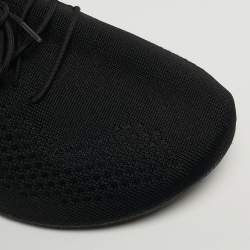 Pre Owned Givenchy TK-360 Size 37 Black Knit Fabric Low Top Sneakers