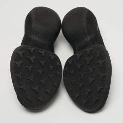 Pre Owned Givenchy TK-360 Size 37 Black Knit Fabric Low Top Sneakers