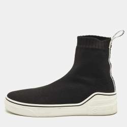 Pre Owned حذاء رياضي جيفنشي جورب جورج في ميد قماش تريكو أسود مقاس 38