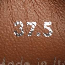 Pre Owned Givenchy Size 37.5 Black Leather and Python Embossed Leather Slip On Sneakers