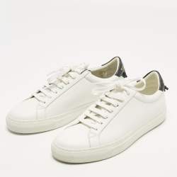 مملوكة مسبقًا Givenchy Urban Street Size 38.5 White Rubber Lace Up Sneakers