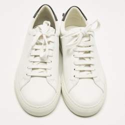 مملوكة مسبقًا Givenchy Urban Street Size 38.5 White Rubber Lace Up Sneakers