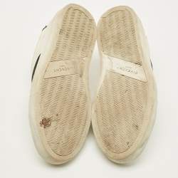 Pre Owned Givenchy Urban Street Size 37 White/Black Leather Slip On Sneakers