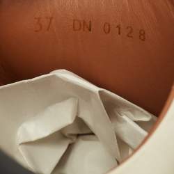 Pre Owned Givenchy Urban Street Size 37 White/Black Leather Slip On Sneakers