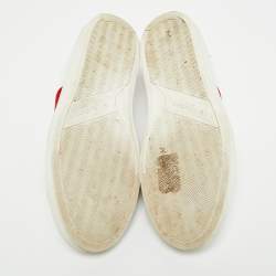 Pre Owned Givenchy Urban Street Size 38 White/Red Leather Low Top Sneakers