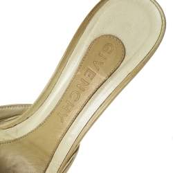 Givenchy Yellow Leather Square Toe Mules Size 37.5