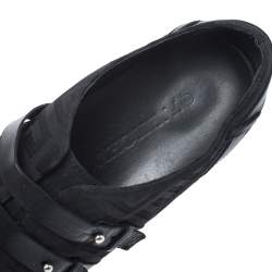 Pre Owned حذاء رياضي جيفنشي قماش وجلد أسود مقاس 38.5