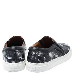 Pre Owned حذاء رياضي جيفنشي سليب أون سكيت جلد أسود مورد مقاس 40