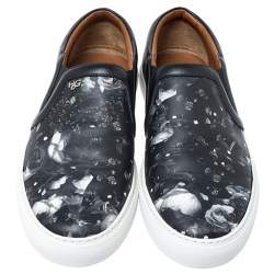 Pre Owned حذاء رياضي جيفنشي سليب أون سكيت جلد أسود مورد مقاس 40