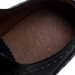 Givenchy Black Leather Brogue Wingtip Oxford Sneakers Size 42
