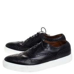 Givenchy Black Leather Brogue Wingtip Oxford Sneakers Size 42