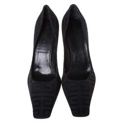 Givenchy Black Monogram Canvas Pumps Size 36.5