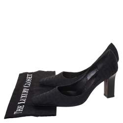 Givenchy Black Monogram Canvas Pumps Size 36.5
