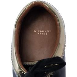 Givenchy Black Leather Low Top Sneakers Size 37