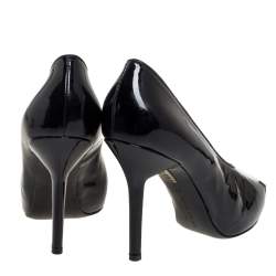 Givenchy Black Patent Leather Pointed Toe Pumps Size 39.5