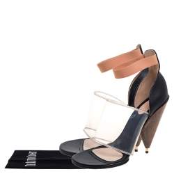 Givenchy Black Leather and PVC Albertina Sandals Size 40
