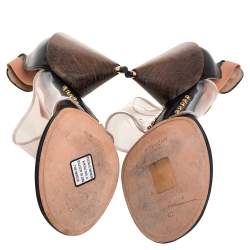 Givenchy Black Leather and PVC Albertina Sandals Size 40