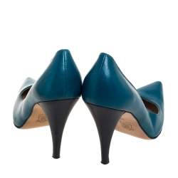 Givenchy Blue Leather Pointed Toe Pumps Size 36