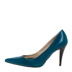Givenchy Blue Leather Pointed Toe Pumps Size 36
