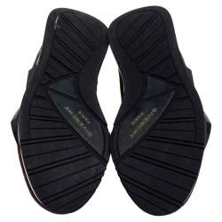 Pre Owned Givenchy Burgundy/Black Suede, Leather And Stretch Fabric Active Low Top Sneaker Size 38