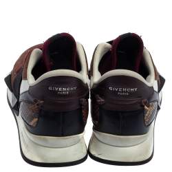 Pre Owned حذاء رياضي جيفنشي أكتيف رانر سويدي وقماش إلاستيك متعدد الألوان مقاس 38