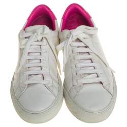 مملوكة مسبقًا Givenchy White Leather Urban Street Low Top Sneakers Size 38
