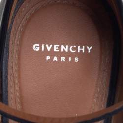 Givenchy Black And White Leather Screw Heel Ankle Strap D'orsay Pump Size 41