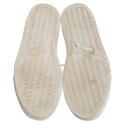 Pre Owned Givenchy White/Pink Leather Urban Street Knot Low Top Sneakers Size 36