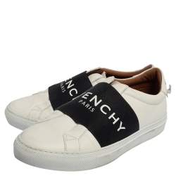 Pre Owned حذاء رياضي جيفنشي يوربان ستريت جلد أبيض مقاس 36