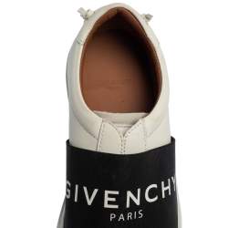 Pre Owned حذاء رياضي جيفنشي يوربان ستريت جلد أبيض مقاس 36