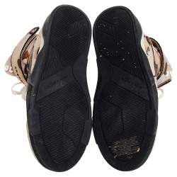 Pre Owned Givenchy Multicolor Butterfly Print Leather Tyson High Top Sneakers Size 37.5