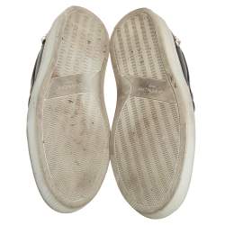 مملوكة مسبقًا Givenchy Black Leather Embellished Skate Sneakers Size 38