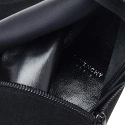 Pre Owned Givenchy Black Suede And Leather Knee Length Boots Size 39