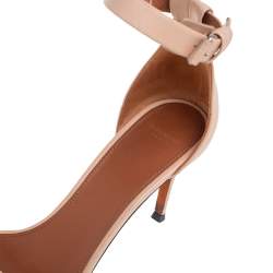 Pre Owned Givenchy Beige Leather Nadia Ankle Cuff Sandals Size 39