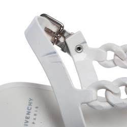 Givenchy White Jelly Chain Link Flats Size 39