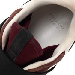 Givenchy Multicolor Suede And Fabric Elastic Strap Active Runner Low Top Sneakers Size 38.5